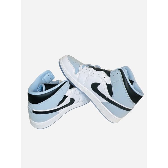 Nike Air Jordan 1 Mid SE White/Blue AJ1 Casual Lifestyle Shoe DV1308-104 Size 12 - Picture 9 of 11
